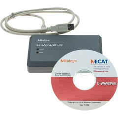 Mitutoyo - SPC U-Wave Receiver - Use with U-Wave Wireless System for SPC Data Transfer & Calipers - Industrial Tool & Supply