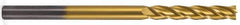 Atrax - 1", 3" LOC, 1" Shank Diam, 6" OAL, 4 Flute, Solid Carbide Square End Mill - Single End, TiN Finish, Spiral Flute, 30° Helix, Centercutting, Right Hand Cut, Right Hand Flute - Industrial Tool & Supply