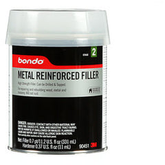 Bondo Metal Reinforced Filler 90451 0.7 Pint - Industrial Tool & Supply