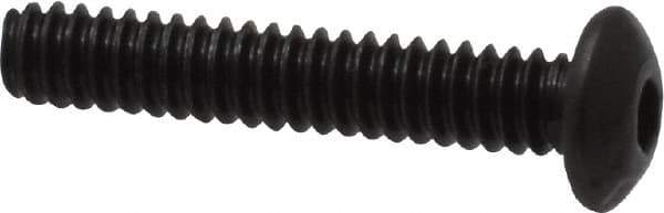 Value Collection - #4-40 UNC Hex Socket Drive, Button Screw - Alloy Steel, Black Oxide Finish, Fully Threaded, 5/8" Length Under Head - Industrial Tool & Supply