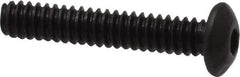 Value Collection - #4-40 UNC Hex Socket Drive, Button Screw - Alloy Steel, Black Oxide Finish, Fully Threaded, 5/8" Length Under Head - Industrial Tool & Supply
