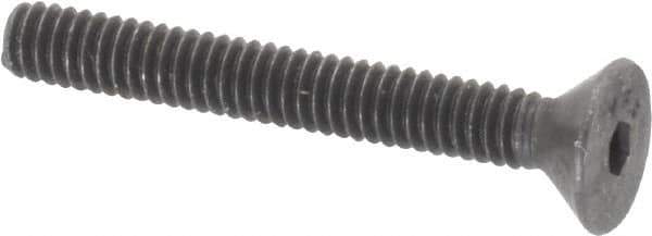 Value Collection - #5-40 UNC Hex Socket Drive, 82° Flat Screw - Alloy Steel, Black Oxide Finish, Fully Threaded, 1" OAL - Industrial Tool & Supply