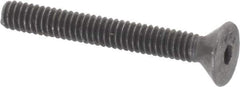 Value Collection - #5-40 UNC Hex Socket Drive, 82° Flat Screw - Alloy Steel, Black Oxide Finish, Fully Threaded, 1" OAL - Industrial Tool & Supply