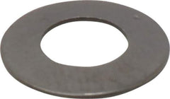Made in USA - 0.244" ID, Grade 17-7 PH Stainless Steel, Belleville Disc Spring - 0.492" OD, 0.034" High, 0.02" Thick - Industrial Tool & Supply