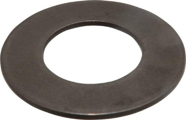 Made in USA - 0.642" ID, Grade 17-7 PH Stainless Steel, Belleville Disc Spring - 1.24" OD, 0.085" High, 0.049" Thick - Industrial Tool & Supply
