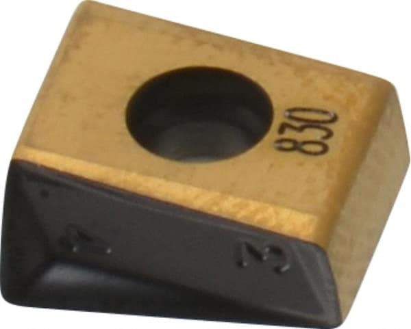 Iscar - T490 LNHT080404 Grade IC830 Carbide Milling Insert - TiAlN/TiN Finish, 0.1669" Thick, 0.4mm Corner Radius - Industrial Tool & Supply