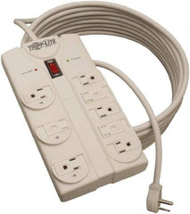 Tripp-Lite - 8 Outlets, 120 VAC15 Amps, 25' Cord, Power Outlet Strip - Floor, Keyhole Mount, 5-15 NEMA Configuration, 1.51" Strip - Industrial Tool & Supply