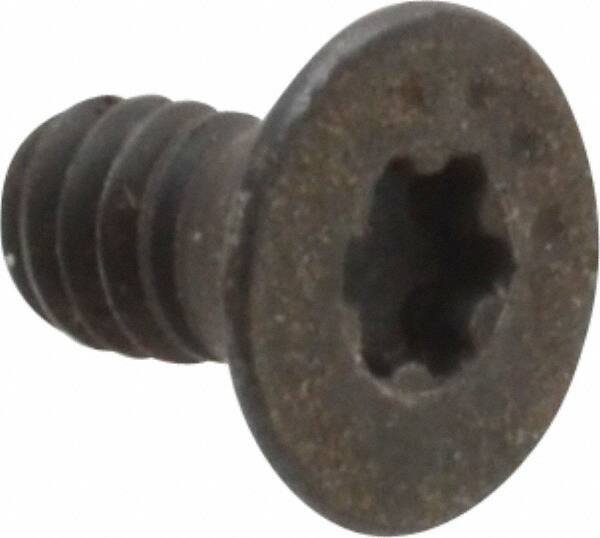 Camcar - #5-40 UNC Torx Plus Drive, 82° Flat Screw - Alloy Steel, Black Oxide Finish, Fully Threaded, 1/4" OAL - Industrial Tool & Supply