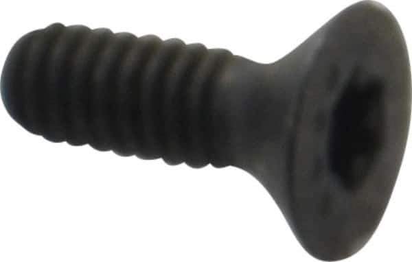 Camcar - #5-40 UNC Torx Plus Drive, 82° Flat Screw - Alloy Steel, Black Oxide Finish, Fully Threaded, 3/8" OAL - Industrial Tool & Supply