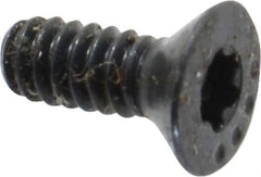 Camcar - #6-32 UNC Torx Plus Drive, 82° Flat Screw - Alloy Steel, Black Oxide Finish, Fully Threaded, 3/8" OAL - Industrial Tool & Supply