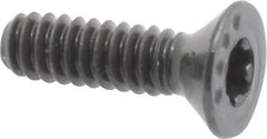 Camcar - #6-32 UNC Torx Plus Drive, 82° Flat Screw - Alloy Steel, Black Oxide Finish, Fully Threaded, 1/2" OAL - Industrial Tool & Supply