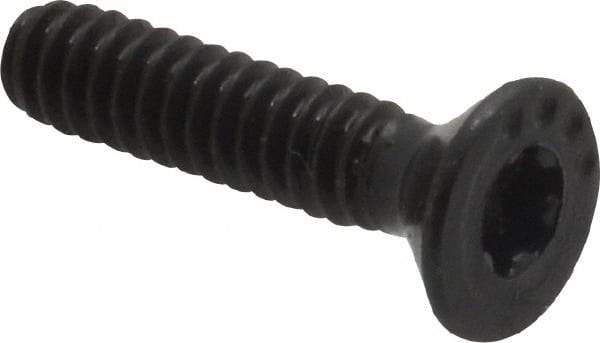 Camcar - #6-32 UNC Torx Plus Drive, 82° Flat Screw - Alloy Steel, Black Oxide Finish, Fully Threaded, 5/8" OAL - Industrial Tool & Supply