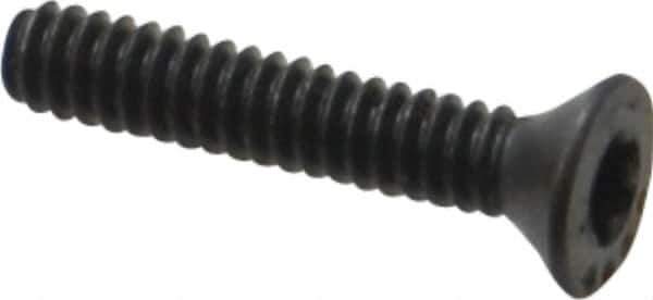 Camcar - #6-32 UNC Torx Plus Drive, 82° Flat Screw - Alloy Steel, Black Oxide Finish, Fully Threaded, 3/4" OAL - Industrial Tool & Supply