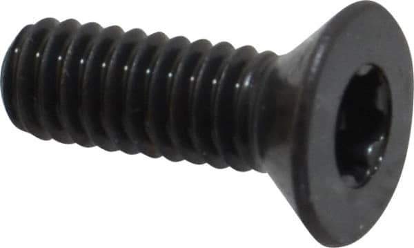 Camcar - #8-32 UNC Torx Plus Drive, 82° Flat Screw - Alloy Steel, Black Oxide Finish, Fully Threaded, 1/2" OAL - Industrial Tool & Supply