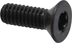 Camcar - #8-32 UNC Torx Plus Drive, 82° Flat Screw - Alloy Steel, Black Oxide Finish, Fully Threaded, 1/2" OAL - Industrial Tool & Supply