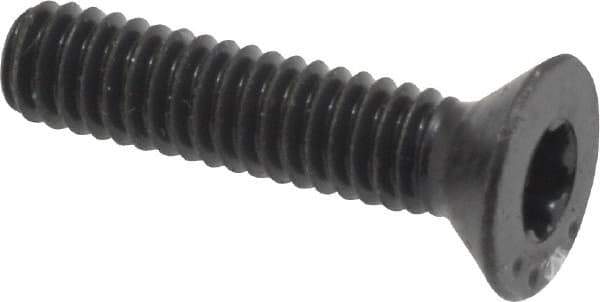 Camcar - #8-32 UNC Torx Plus Drive, 82° Flat Screw - Alloy Steel, Black Oxide Finish, Fully Threaded, 3/4" OAL - Industrial Tool & Supply