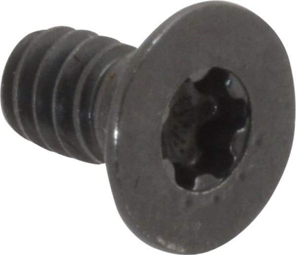 Camcar - #10-24 UNC Torx Plus Drive, 82° Flat Screw - Alloy Steel, Black Oxide Finish, Fully Threaded, 3/8" OAL - Industrial Tool & Supply