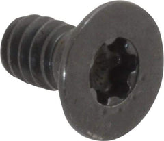 Camcar - #10-24 UNC Torx Plus Drive, 82° Flat Screw - Alloy Steel, Black Oxide Finish, Fully Threaded, 3/8" OAL - Industrial Tool & Supply