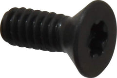 Camcar - #10-24 UNC Torx Plus Drive, 82° Flat Screw - Alloy Steel, Black Oxide Finish, Fully Threaded, 1/2" OAL - Industrial Tool & Supply
