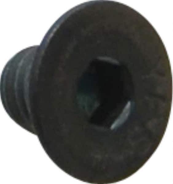 Value Collection - #10-32 UNF Hex Socket Drive, 82° Flat Screw - Alloy Steel, Black Oxide Finish, Fully Threaded, 1/4" OAL - Industrial Tool & Supply
