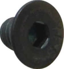 Value Collection - #10-32 UNF Hex Socket Drive, 82° Flat Screw - Alloy Steel, Black Oxide Finish, Fully Threaded, 1/4" OAL - Industrial Tool & Supply