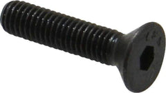 Value Collection - #10-32 UNF Hex Socket Drive, 82° Flat Screw - Alloy Steel, Black Oxide Finish, Fully Threaded, 7/8" OAL - Industrial Tool & Supply