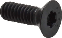Camcar - 1/4-20 UNC Torx Plus Drive, 82° Flat Screw - Alloy Steel, Black Oxide Finish, Fully Threaded, 3/4" OAL - Industrial Tool & Supply