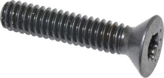 Camcar - 1/4-20 UNC Torx Plus Drive, 82° Flat Screw - Alloy Steel, Black Oxide Finish, Fully Threaded, 1-1/4" OAL - Industrial Tool & Supply
