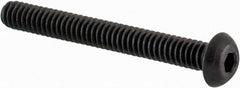 Value Collection - #2-56 UNC Hex Socket Drive, Button Screw - Alloy Steel, Black Oxide Finish, Fully Threaded, 3/4" Length Under Head - Industrial Tool & Supply
