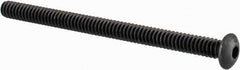 Value Collection - #6-32 UNC Hex Socket Drive, Button Screw - Alloy Steel, Black Oxide Finish, Fully Threaded, 2" Length Under Head - Industrial Tool & Supply