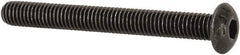 Value Collection - #10-32 UNF Hex Socket Drive, Button Screw - Alloy Steel, Black Oxide Finish, Fully Threaded, 1-3/4" Length Under Head - Industrial Tool & Supply