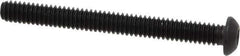 Value Collection - 1/4-20 UNC Hex Socket Drive, Button Screw - Alloy Steel, Black Oxide Finish, Fully Threaded, 2-1/2" Length Under Head - Industrial Tool & Supply