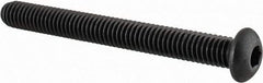Value Collection - 5/16-18 UNC Hex Socket Drive, Button Screw - Alloy Steel, Black Oxide Finish, Fully Threaded, 3" Length Under Head - Industrial Tool & Supply
