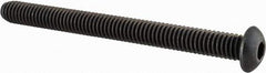 Value Collection - 5/16-18 UNC Hex Socket Drive, Button Screw - Alloy Steel, Black Oxide Finish, Fully Threaded, 3-1/2" Length Under Head - Industrial Tool & Supply
