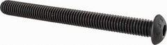 Value Collection - 3/8-16 UNC Hex Socket Drive, Button Screw - Alloy Steel, Black Oxide Finish, Fully Threaded, 4" Length Under Head - Industrial Tool & Supply