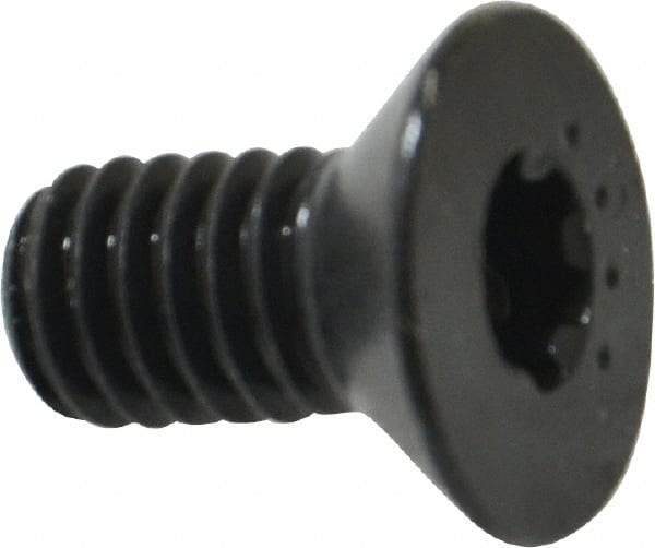 Camcar - 5/16-18 UNC Torx Plus Drive, 82° Flat Screw - Alloy Steel, Black Oxide Finish, Fully Threaded, 5/8" OAL - Industrial Tool & Supply