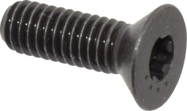 Camcar - 5/16-18 UNC Torx Plus Drive, 82° Flat Screw - Alloy Steel, Black Oxide Finish, Fully Threaded, 1" OAL - Industrial Tool & Supply
