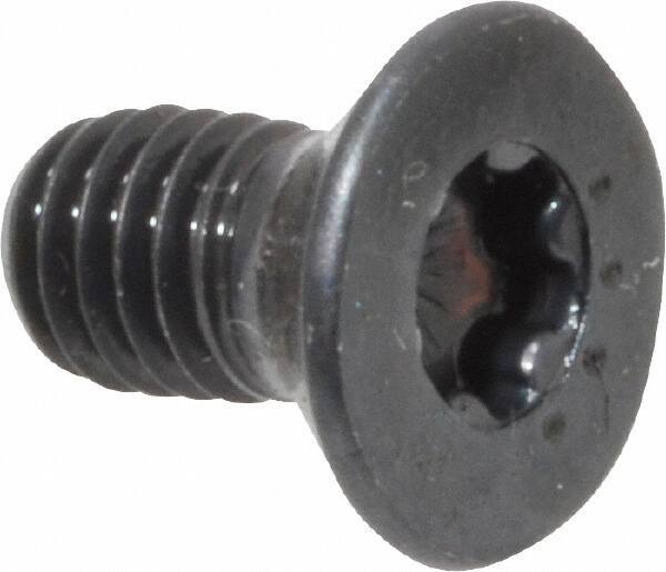 Camcar - #10-32 UNF Torx Plus Drive, 82° Flat Screw - Alloy Steel, Black Oxide Finish, Fully Threaded, 3/8" OAL - Industrial Tool & Supply