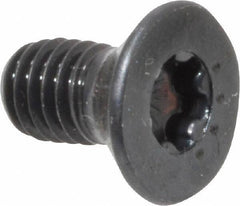 Camcar - #10-32 UNF Torx Plus Drive, 82° Flat Screw - Alloy Steel, Black Oxide Finish, Fully Threaded, 3/8" OAL - Industrial Tool & Supply