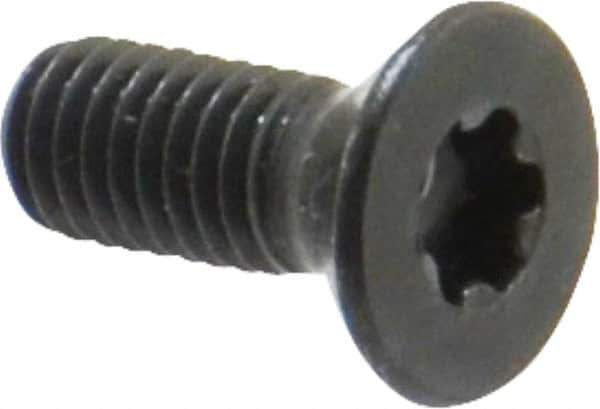Camcar - #10-32 UNF Torx Plus Drive, 82° Flat Screw - Alloy Steel, Black Oxide Finish, Fully Threaded, 1/2" OAL - Industrial Tool & Supply