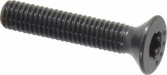 Camcar - #10-32 UNF Torx Plus Drive, 82° Flat Screw - Alloy Steel, Black Oxide Finish, Fully Threaded, 1" OAL - Industrial Tool & Supply