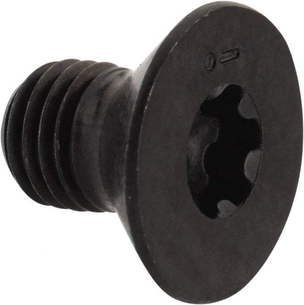 Camcar - 5/16-24 UNF Torx Plus Drive, 82° Flat Screw - Alloy Steel, Black Oxide Finish, Fully Threaded, 1/2" OAL - Industrial Tool & Supply
