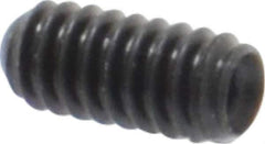 Made in USA - #2-56 UNC, 3/16" Length Under Head, Cup Point Set Screw - Grade 8 Alloy Steel, 0.035" Key - Industrial Tool & Supply