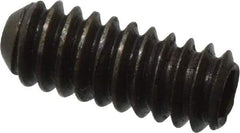 Made in USA - #3-48 UNC, 1/4" Length Under Head, Cup Point Set Screw - Grade 8 Alloy Steel, 0.05" Key - Industrial Tool & Supply