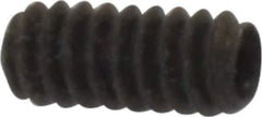 Made in USA - #4-40 UNC, 1/4" Length Under Head, Cup Point Set Screw - Grade 8 Alloy Steel, 0.05" Key - Industrial Tool & Supply