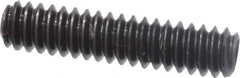 Made in USA - #4-40 UNC, 1/2" Length Under Head, Cup Point Set Screw - Grade 8 Alloy Steel, 0.05" Key - Industrial Tool & Supply