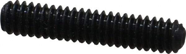Made in USA - #5-40 UNC, 5/8" Length Under Head, Cup Point Set Screw - Grade 8 Alloy Steel, 1/16" Key - Industrial Tool & Supply