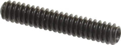 Made in USA - #6-32 UNC, 3/4" Length Under Head, Cup Point Set Screw - Grade 8 Alloy Steel, 1/16" Key - Industrial Tool & Supply
