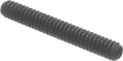 Made in USA - #6-32 UNC, 1" Length Under Head, Cup Point Set Screw - Grade 8 Alloy Steel, 1/16" Key - Industrial Tool & Supply