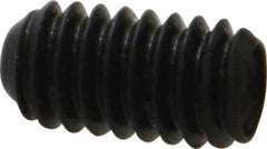 Made in USA - #8-32 UNC, 5/16" Length Under Head, Cup Point Set Screw - Grade 8 Alloy Steel, 5/64" Key - Industrial Tool & Supply